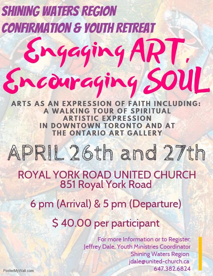 Poster for Engaging Art Encouraging soul