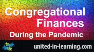 Title card saying Congregational Finances during the pandemic