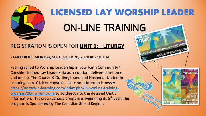 Online Licensed Lay Worship Leader program