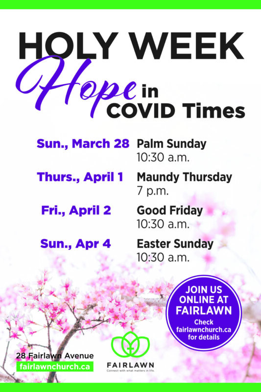 Fairlawn Easter Services schedule