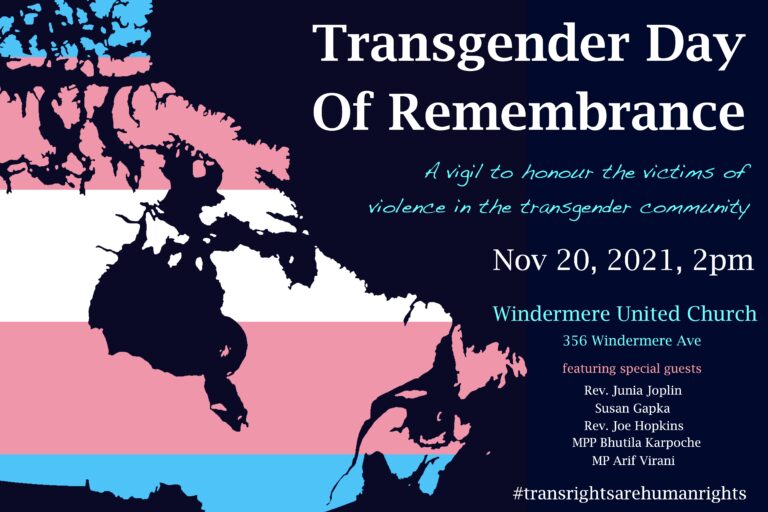 Transgender Day of Remembrance Vigil