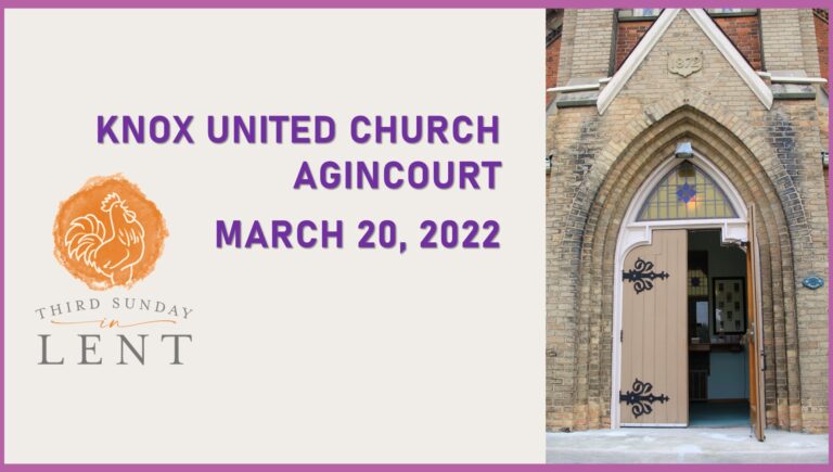 Knox United Church Worship – March 20, 2022