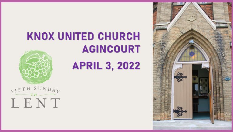 Knox United Church Worship – April 3, 2022
