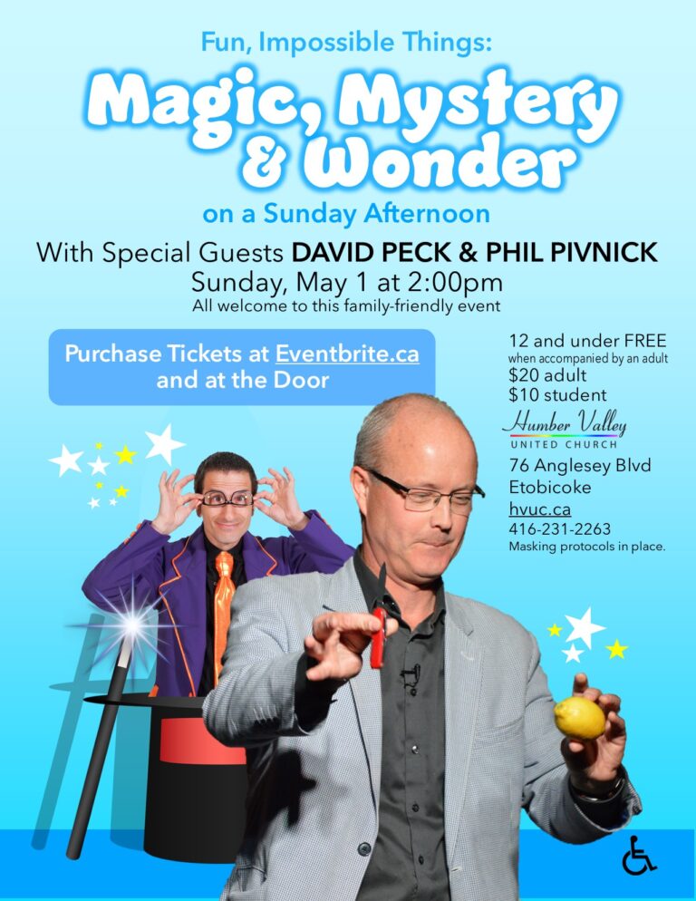 Magic, Mystery and Wonder: A family-friendly magic show fundraiser