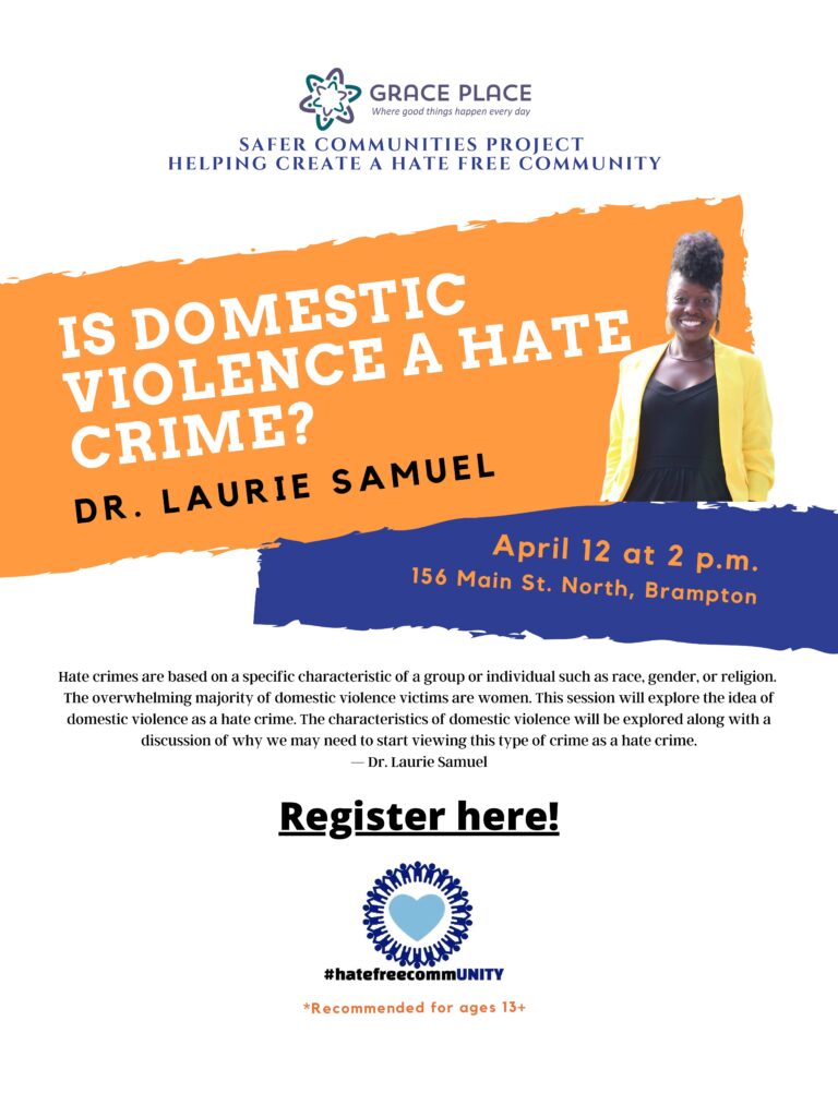 Upcoming Free Session: Is Domestic Violence a Hate Crime? (April 12th at 2:00 p.m.)