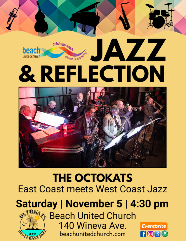 jazz and reflection text poster on yellow background