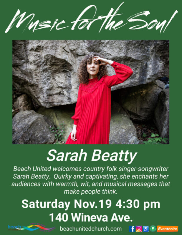 image of Sarah Beatty and event information