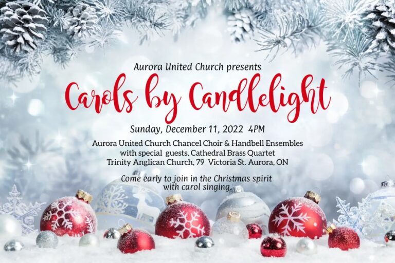 Carols by Candlelight at Aurora United Church