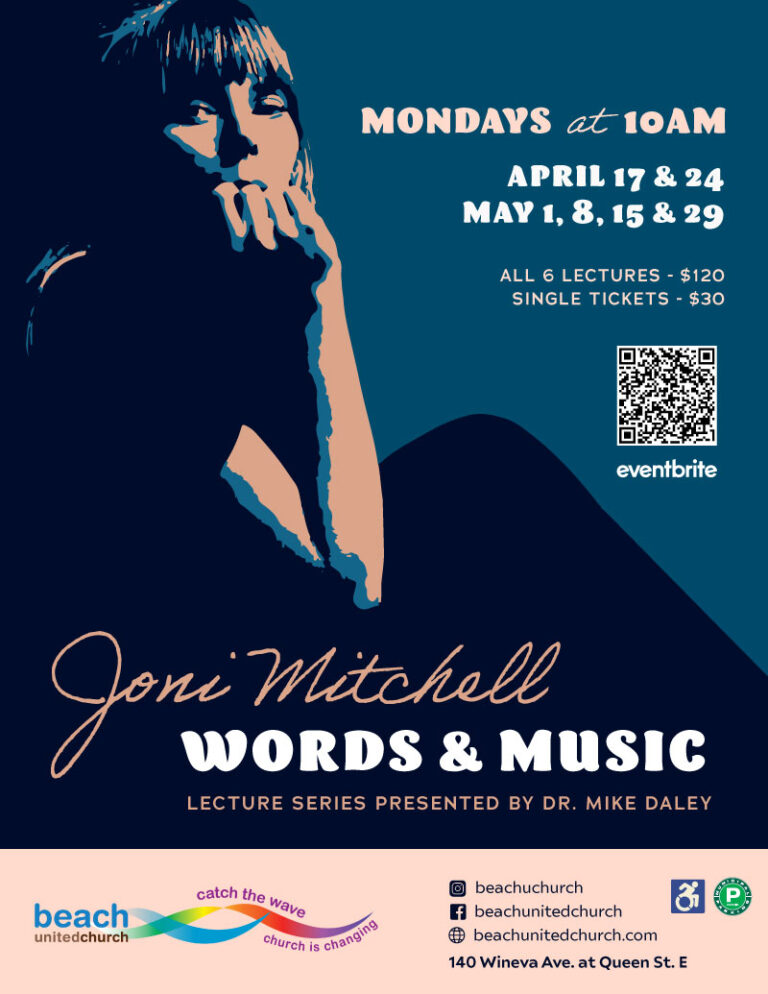 Words & Music – Joni Mitchell 6-Part Lecture Series