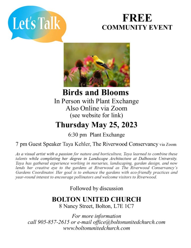 Let’s Talk… Birds and Blooms