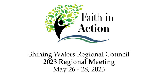 Faith in Action regional meeting logo and dates