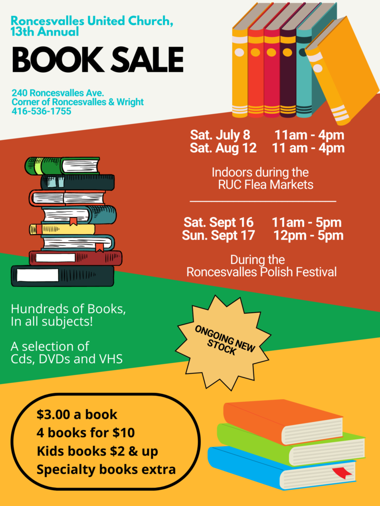 13th Annual Roncy Book Sale