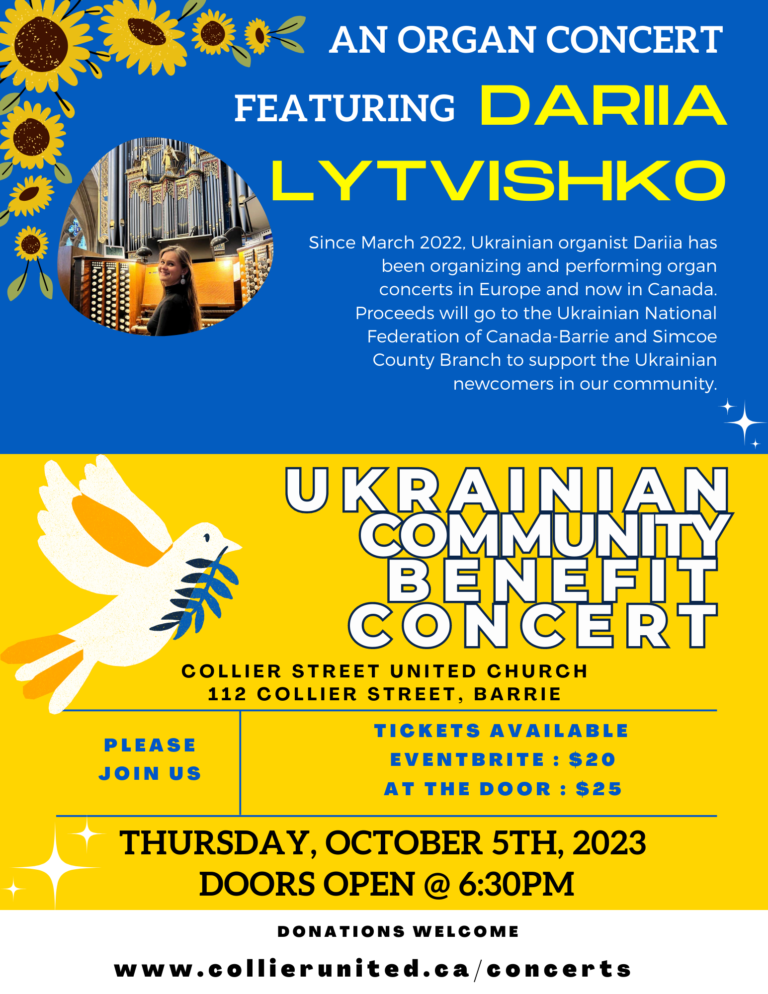 Dariia Lytvishko Ukrainian Community Benefit Concert