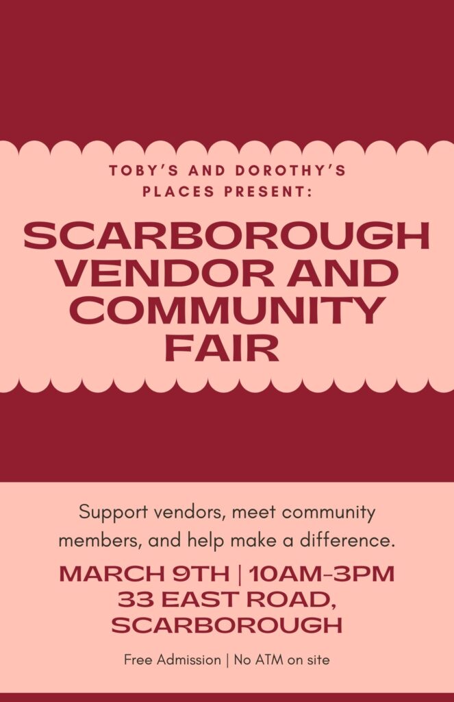 Toby’s and Dorothy’s Place- Vendor and Community Fair