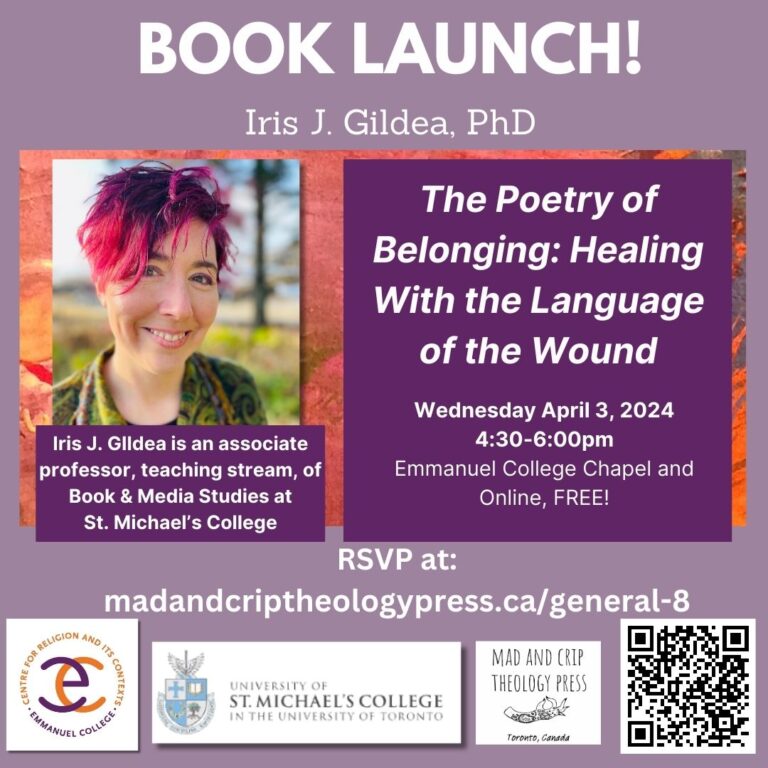 Book Launch | “The Poetry of Belonging” by Iris J. Gildea
