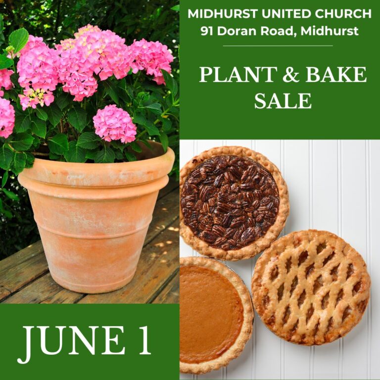 Midhurst United Church Plant and Bake Sale