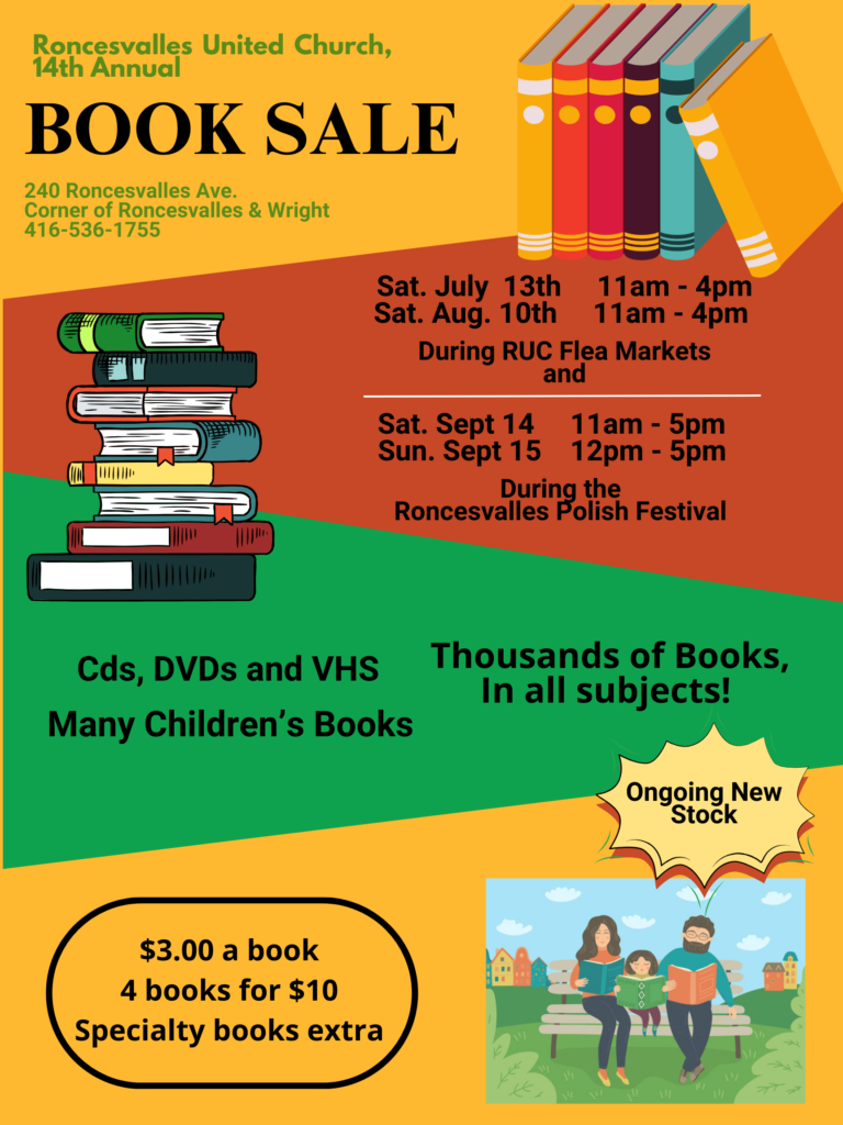 14th Annual Roncy Book Sale