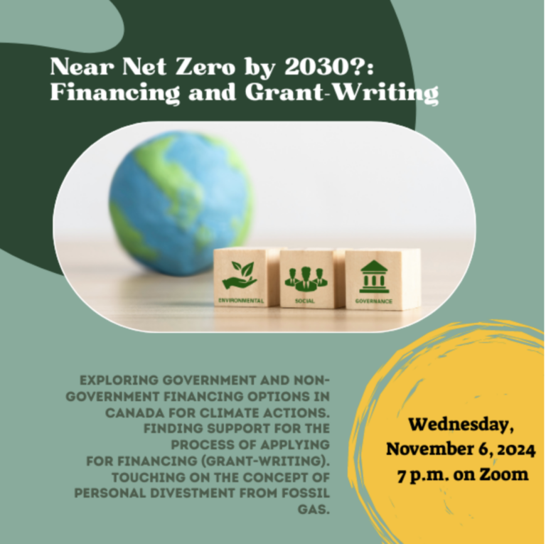 Near Net Zero by 2030?:  Financing and Grant-Writing