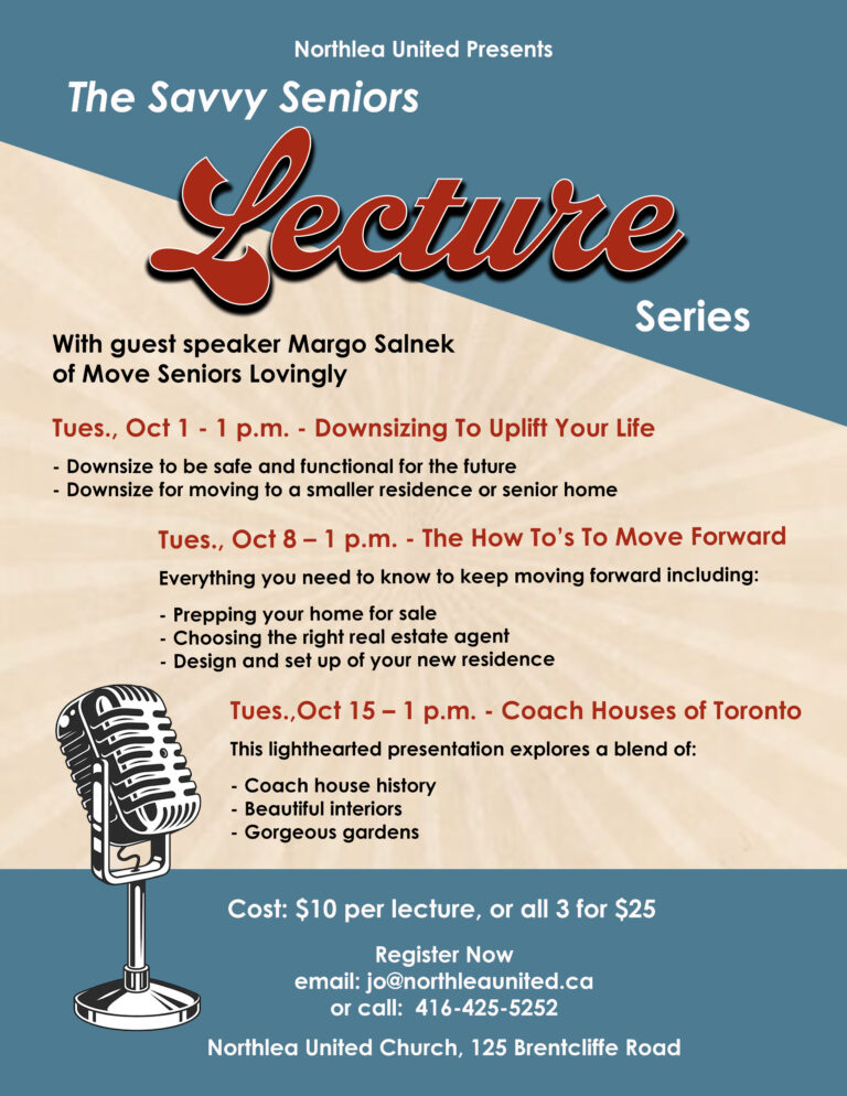 Lecture Series for the Savvy Senior