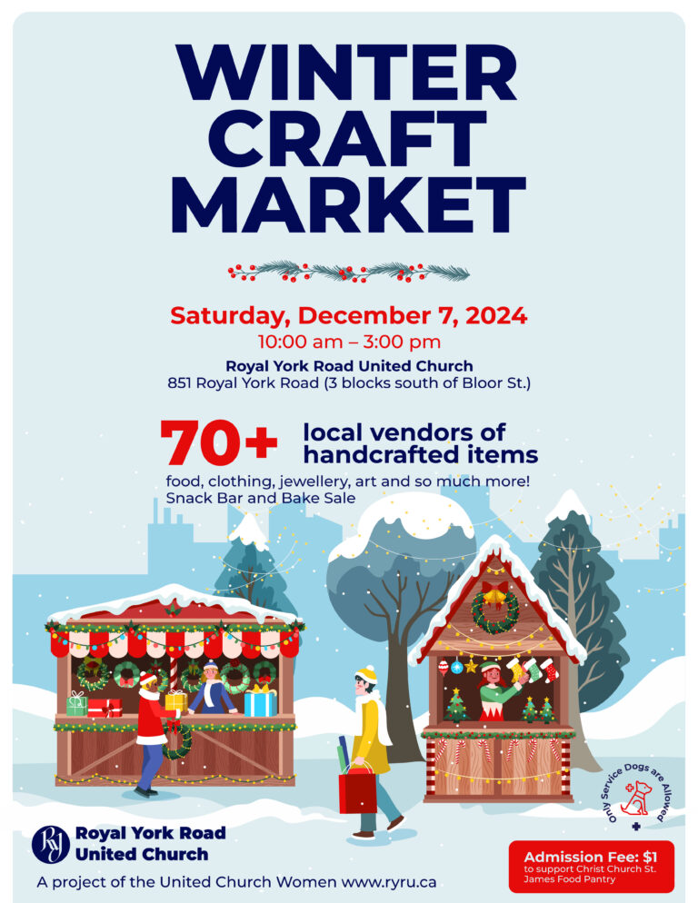 ROYAL YORK ROAD UNITED CHURCH’S WINTER CRAFT MARKET