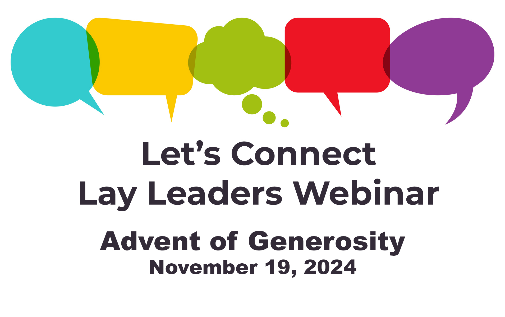 lets connect Advent of generosity banner image