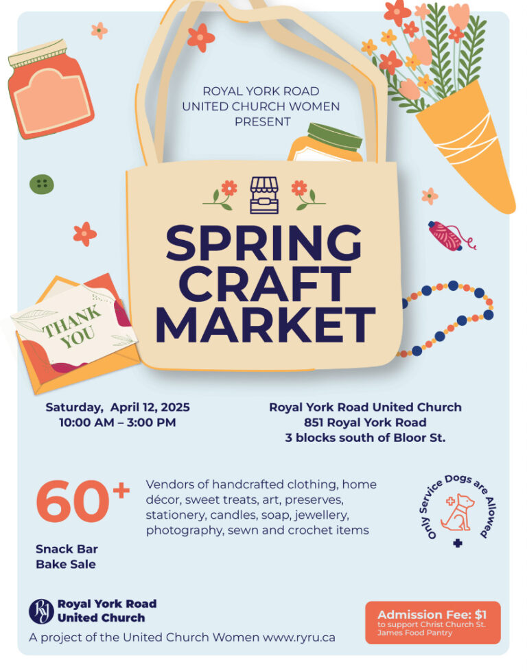 ROYAL YORK ROAD UNITED CHURCH SPRING CRAFT MARKET