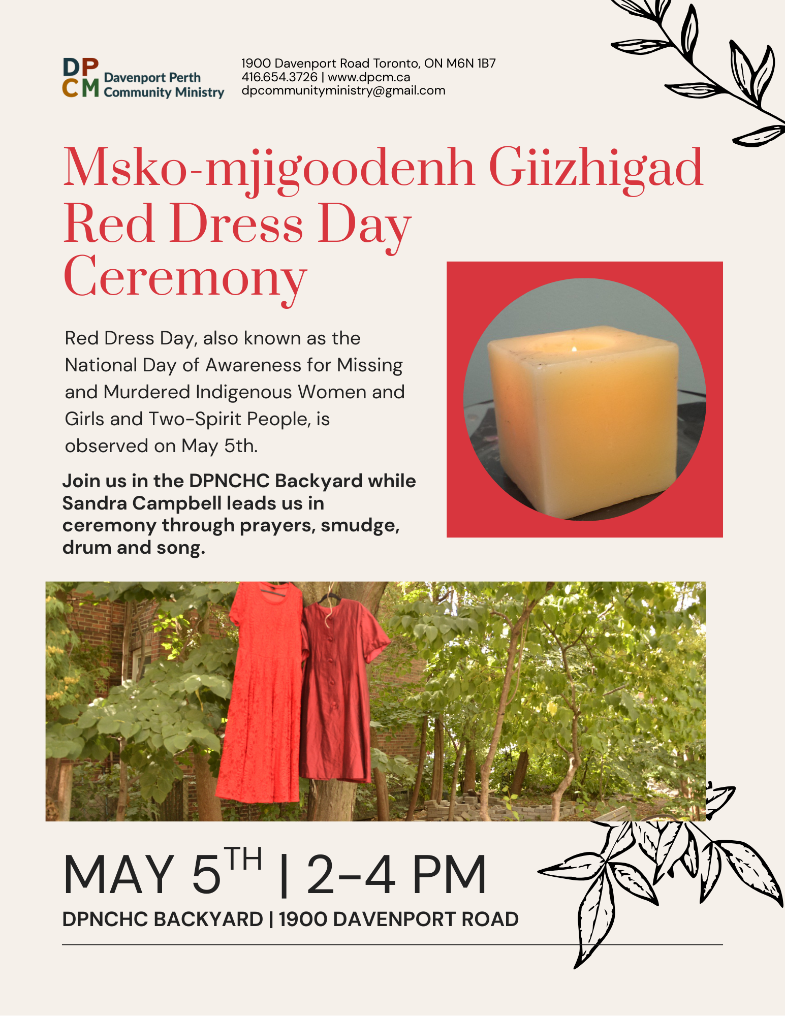 Red Dress Event Flyer