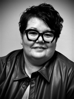 black and white headshot of Dana Pardy