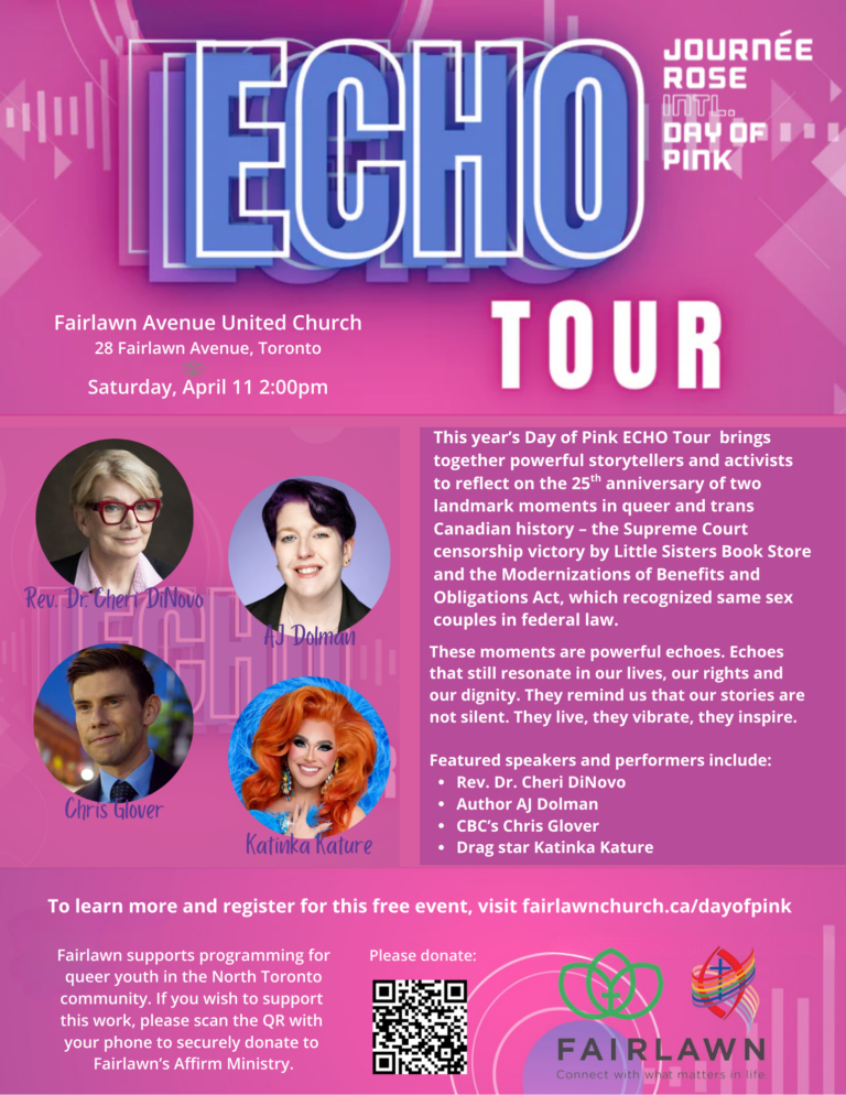 Day of Pink 2026: ECHO Tour ~ Saturday, April 11 at 2:00pm