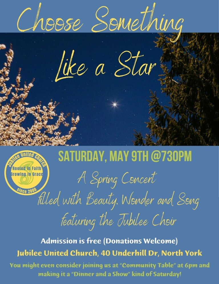 Jubilee Choir Concert “Choose Something Like a Star”