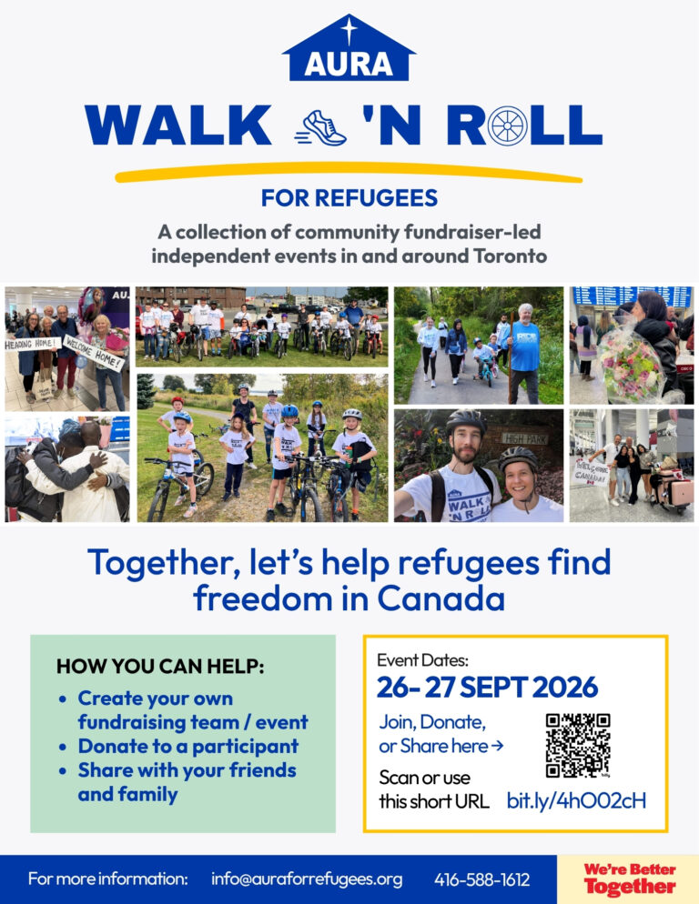 AURA Walk ‘N Roll for Refugees 2026